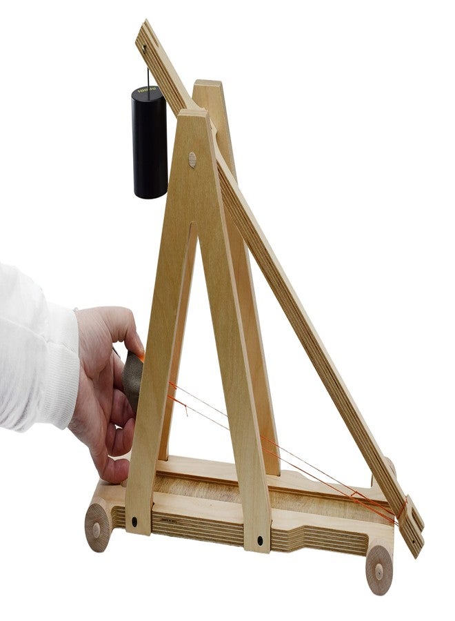 Eisco - Premium Large Trebuchet Physics Demonstration Kit, 21" Beam Arm, Explore Gravitational Potential Energy, Projectile Motion & Energy Transformation, Ideal for Learning Demonstrations - Image 1
